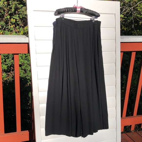 Eileen Fisher Black Wide Leg Trousers - Picture 8 of 10